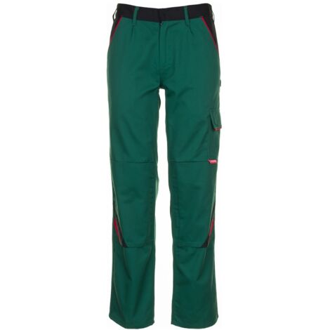 Planam Bundhose Highline Gr. 46 grün/schwarz/rot
