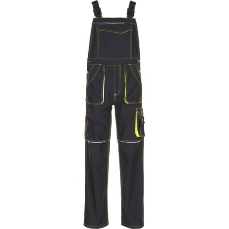 Pantaloni da lavoro salopette Basalt Neon antracite/giallo taglia 42 (1/5)