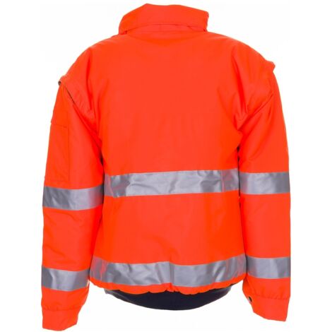 Planam Warnschutz Bundjacke Größe 54 - Orange Warnjacke Modell 2001 Für Herren