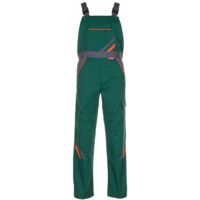 Arbeitshose Latzhose Visline grün/orange/schiefer Größe 38