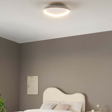 Plafonnier blanc fin et épuré LED intégrée dimmable Hedda