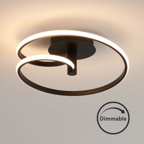 Plafonnier LED cercles lumineux dimmable - Keane
