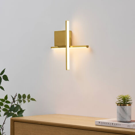 Applique laiton bras entrecroisé LED 30 cm - Fabio (1/5)