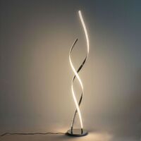 Lampadaire LED Ultra Design - 126 cm Cascada - Argenté / Chromé