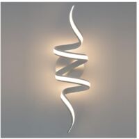 Grande Applique ou Plafonnier boucles ruban LED blanc - Kauai