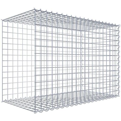 Gabiondeco - Gabion - Element de prolongation en longueur 100 cm x 70 cm x 50 cm (L x H x P). maille 5 x 5 cm. Spirale. Avert.: il manque une grille - Made in Germany (1/5)