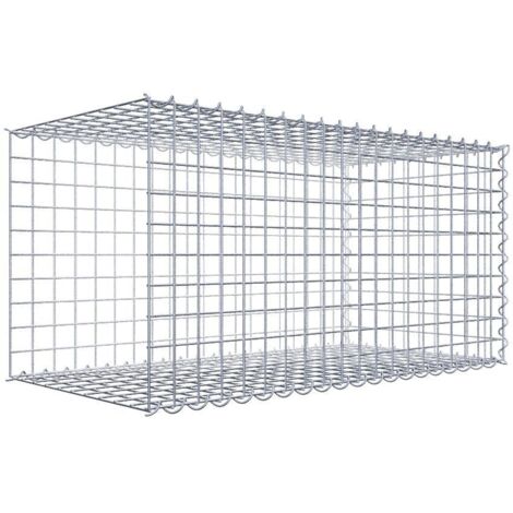 Gabiondeco - Gabion - Element de prolongation en longueur 100 cm x 50 cm x 50 cm (L x H x P). maille 5 x 5 cm. Spirale. Avert.: il manque une grille - Made in Germany (1/5)