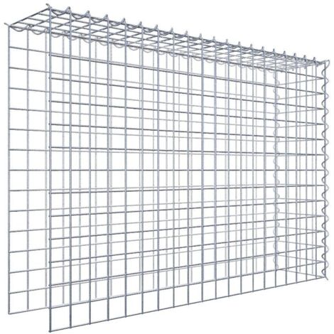 Gabiondeco - Gabion - Element de prolongation en hauteur et en longueur 100 cm x 70 cm x 20 cm (L x H x P). maille 5 x 5 cm. Spirale. Attention il manque deux grill... (1/5)