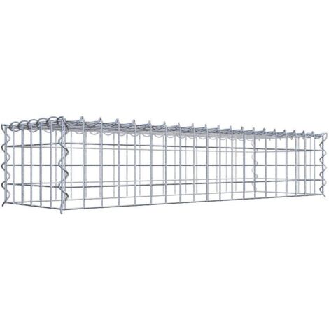 Gabiondeco - Gabion - Element de prolongation en hauteur 100 cm x 20 cm x 30 cm (L x H x P). maille 5 x 5 cm. Spirale. Attention : il manque une grille - Made in Germany (1/5)