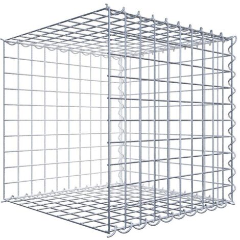Gabiondeco - Gabion - Element de prolongation en longueur 50 cm x 50 cm x 50 cm (L x H x P). maille 5 x 5 cm. Spirale. Avert.: il manque une grille - Made in Germany (1/5)