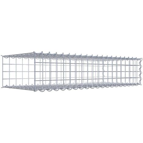 Gabiondeco - Gabion - Element de prolongation en longueur 100 cm x 20 cm x 40 cm (L x H x P). maille 5 x 5 cm. Spirale. Avert.: il manque une grille - Made in Germany (1/5)
