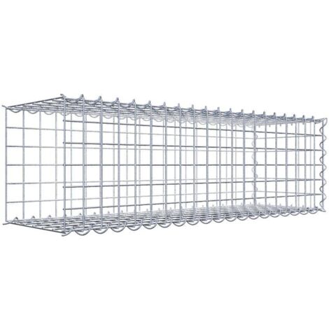 Gabiondeco - Gabion - Element de prolongation en longueur 100 cm x 30 cm x 30 cm (L x H x P). maille 5 x 5 cm. Spirale. Avert.: il manque une grille - Made in Germany (1/5)