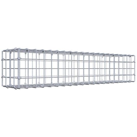 Gabiondeco - Gabion 100 cm x 20 cm x 20 cm (L x H x P). mailles 5 x 5 cm. Fermeture par anneaux en c - Made in Germany