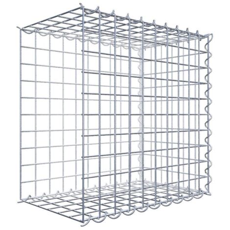 Gabiondeco - Gabion - Element de prolongation en longueur 50 cm x 50 cm x 30 cm (L x H x P). maille 5 x 5 cm. Spirale. Avert.: il manque une grille - Made in Germany (1/5)