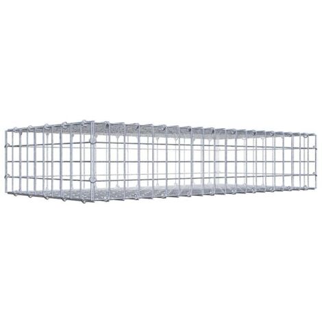 Gabiondeco - Gabion 100 cm x 20 cm x 50 cm (L x H x P). mailles 5 x 5 cm. Fermeture par anneaux en c - Made in Germany (1/6)