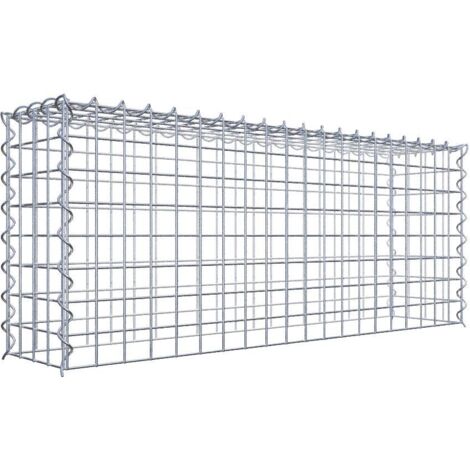 Gabiondeco - Gabion - Element de prolongation en hauteur 100 cm x 40 cm x 20 cm (L x H x P). maille 5 x 5 cm. Spirale. Attention : il manque une grille - Made in Germany (1/5)
