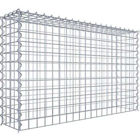 Gabiondeco - Gabion - Element de prolongation en hauteur 100 cm x 60 cm x 20 cm (L x H x P). maille 5 x 5 cm. Spirale. Attention : il manque une grille - Made in Germany (1/5)