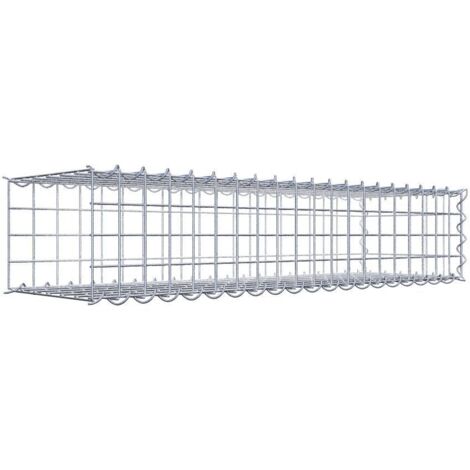 Gabiondeco - Gabion - Element de prolongation en longueur 100 cm x 20 cm x 30 cm (L x H x P). maille 5 x 5 cm. Spirale. Avert.: il manque une grille - Made in Germany (1/5)