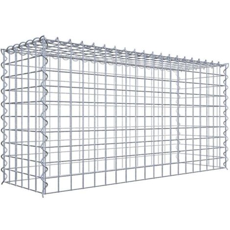 Gabiondeco - Gabion - Element de prolongation en hauteur 100 cm x 50 cm x 30 cm (L x H x P). maille 5 x 5 cm. Spirale. Attention : il manque une grille - Made in Germany (1/5)