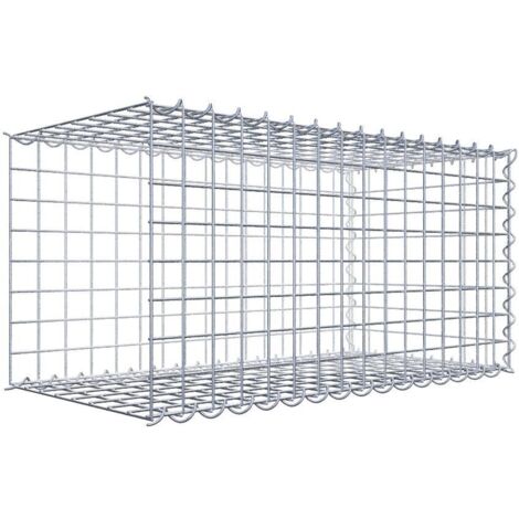 Gabiondeco - Gabion - Element de prolongation en longueur 80 cm x 40 cm x 40 cm (L x H x P). maille 5 x 5 cm. Spirale. Avert.: il manque une grille - Made in Germany (1/5)