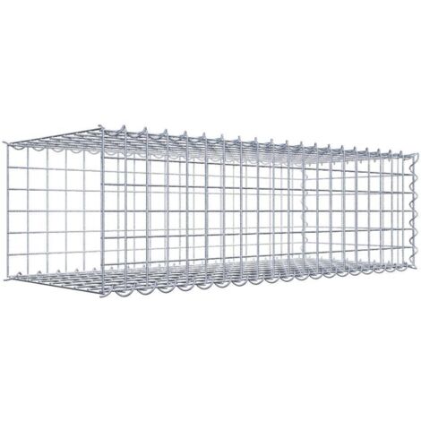 Gabiondeco - Gabion - Element de prolongation en longueur 100 cm x 30 cm x 40 cm (L x H x P). maille 5 x 5 cm. Spirale. Avert.: il manque une grille - Made in Germany (1/5)