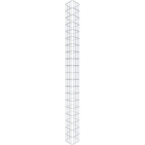 Gabiondeco - Colonne de Gabion carrà©e. 22 cm x 22 cm. mailles 5 x 10 cm - hauteur : 200 cm - Made in Germany (1/5)