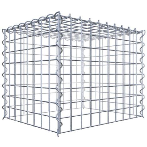 Gabiondeco - Gabion - Element de prolongation en hauteur 50 cm x 40 cm x 40 cm (L x H x P). maille 5 x 5 cm. Spirale. Attention : il manque une grille - Made in Germany (1/5)
