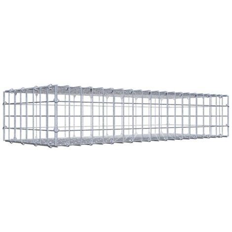 Gabiondeco - Gabion 100 cm x 20 cm x 40 cm (L x H x P). mailles 5 x 5 cm. Fermeture par anneaux en c - Made in Germany (1/5)