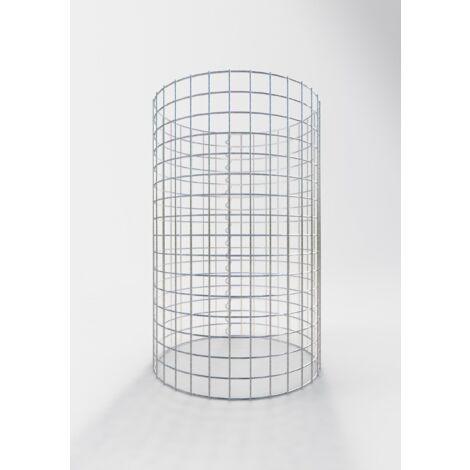 Gabiondeco - Colonne de Gabion ronde. diamètre 52 cm. maille 5 x 5 cm - Hauteur : 80 cm - Made in Germany (1/2)