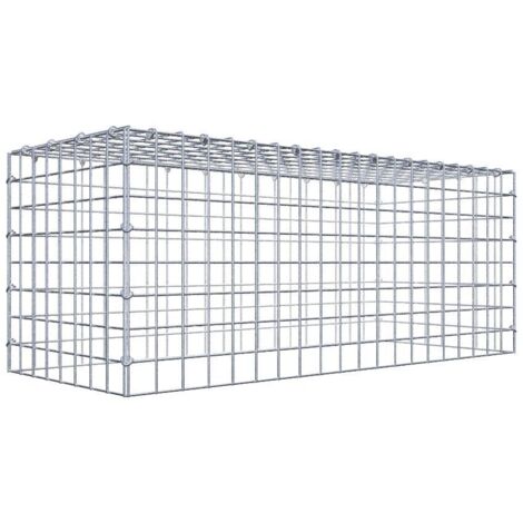 Gabiondeco - Gabion - Element de prolongation en hauteur 100 cm x 40 cm x 40 cm (L x H x P). maille 5 x 5 cm. Fermeture par anneaux en c . Attention : il manque une grille - Made in... (1/5)