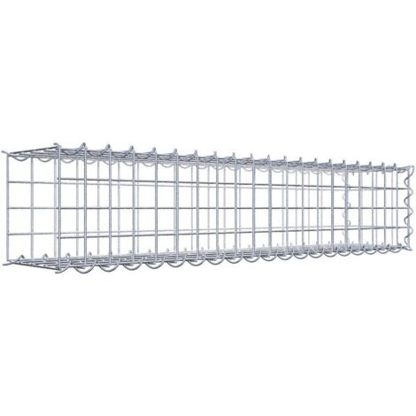 Gabiondeco - Gabion - Element de prolongation en longueur 100 cm x 20 cm x 20 cm (L x H x P). maille 5 x 5 cm. Spirale. Avert.: il manque une grille - Made in Germany (1/5)