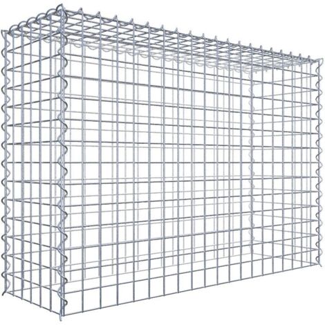 Gabiondeco - Gabion - Element de prolongation en hauteur 100 cm x 70 cm x 30 cm (L x H x P). maille 5 x 5 cm. Spirale. Attention : il manque une grille - Made in Germany (1/5)