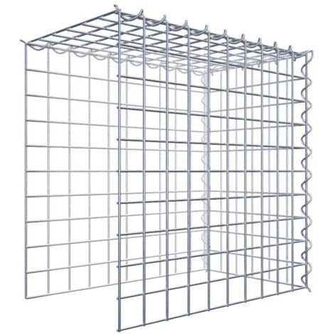 Gabiondeco - Gabion - Element de prolongation en hauteur et en longueur 50 cm x 50 cm x 30 cm (L x H x P). maille 5 x 5 cm. Spirale. Attention il manque deux grille... (1/5)