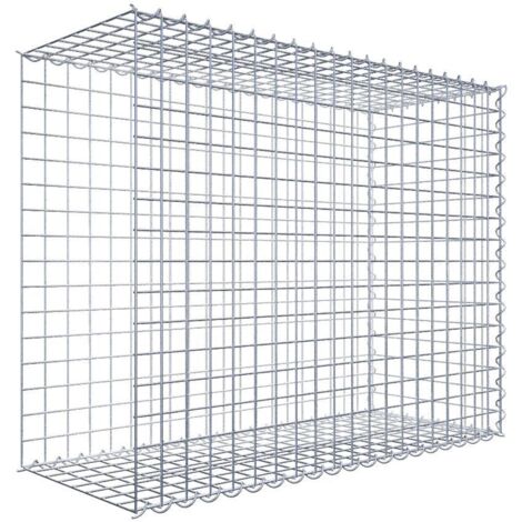Gabiondeco - Gabion - Element de prolongation en longueur 100 cm x 80 cm x 40 cm (L x H x P). maille 5 x 5 cm. Spirale. Avert.: il manque une grille - Made in Germany (1/5)