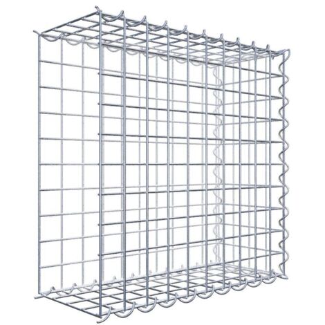 Gabiondeco - Gabion - Element de prolongation en longueur 50 cm x 50 cm x 20 cm (L x H x P). maille 5 x 5 cm. Spirale. Avert.: il manque une grille - Made in Germany (1/5)