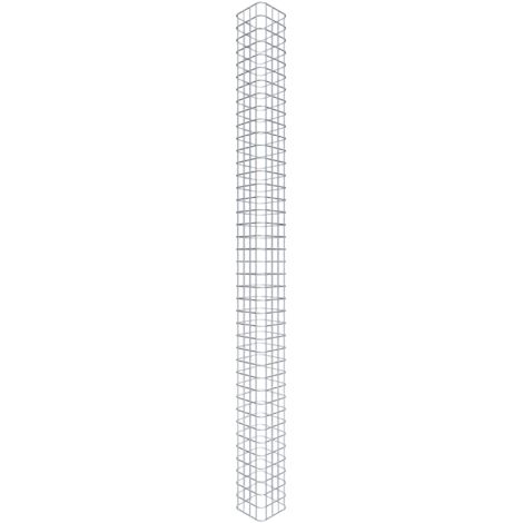 Gabiondeco - Colonne de Gabion carrà©e. 22 cm x 22 cm. mailles 5 x 5 cm - hauteur : 200 cm - Made in Germany (1/5)