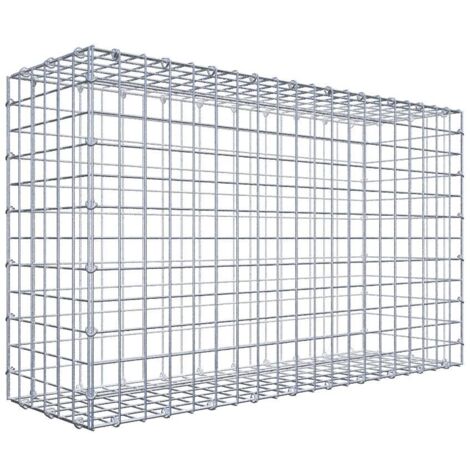 Gabiondeco - Gabion 100 cm x 60 cm x 30 cm (L x H x P). mailles 5 x 5 cm. Fermeture par anneaux en c - Made in Germany (1/5)