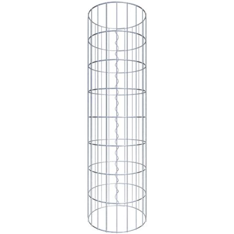 Gabiondeco - Colonne de Gabion ronde. diamètre 32 cm. maille 5 x 10 cm - Hauteur : 80 cm - Made in Germany (1/5)