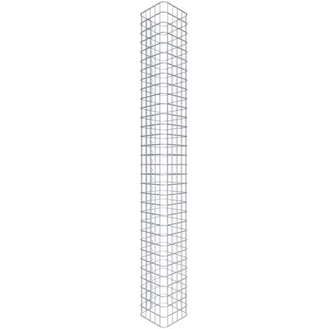 Gabiondeco - Colonne de Gabion carrà©e. 27 cm x 27 cm. mailles 5 x 5 cm - hauteur : 160 cm - Made in Germany (1/5)
