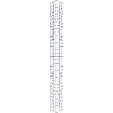 Gabiondeco - Colonne de Gabion carrà©e. 22 cm x 22 cm. mailles 5 x 5 cm - hauteur : 160 cm - Made in Germany (1/5)