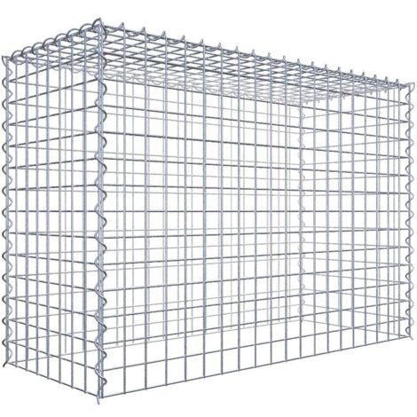 Gabiondeco - Gabion - Element de prolongation en hauteur 100 cm x 70 cm x 40 cm (L x H x P). maille 5 x 5 cm. Spirale. Attention : il manque une grille - Made in Germany (1/5)