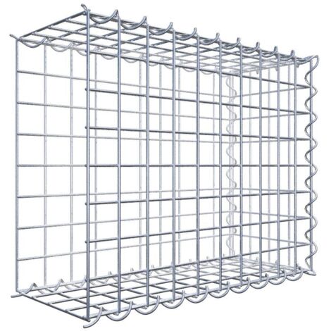 Gabiondeco - Gabion - Element de prolongation en longueur 50 cm x 40 cm x 20 cm (L x H x P). maille 5 x 5 cm. Spirale. Avert.: il manque une grille - Made in Germany (1/5)