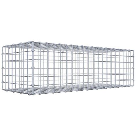 Gabiondeco - Gabion 100 cm x 30 cm x 40 cm (L x H x P). mailles 5 x 5 cm. Fermeture par anneaux en c  - Made in Germany (1/5)