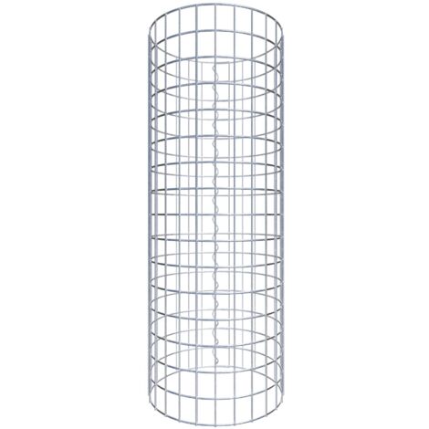 Gabiondeco - Colonne de Gabion ronde. diamètre 42 cm. maille 5 x 5 cm - Hauteur : 80 cm - Made in Germany (1/5)