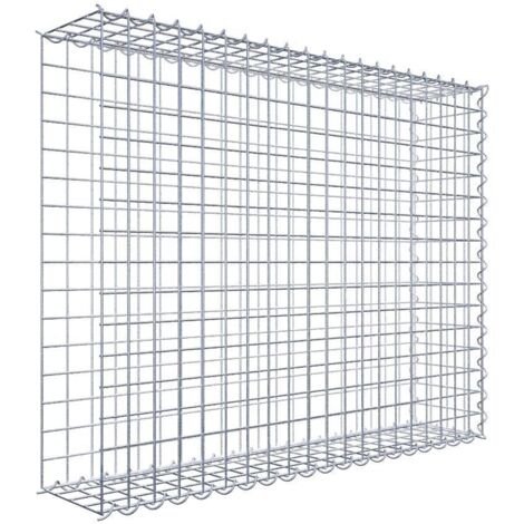 Gabiondeco - Gabion - Element de prolongation en longueur 100 cm x 80 cm x 20 cm (L x H x P). maille 5 x 5 cm. Spirale. Avert.: il manque une grille - Made in Germany (1/5)