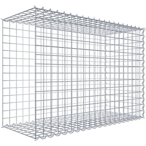 Gabiondeco - Gabion - Element de prolongation en longueur 100 cm x 70 cm x 40 cm (L x H x P). maille 5 x 5 cm. Spirale. Avert.: il manque une grille - Made in Germany (1/5)