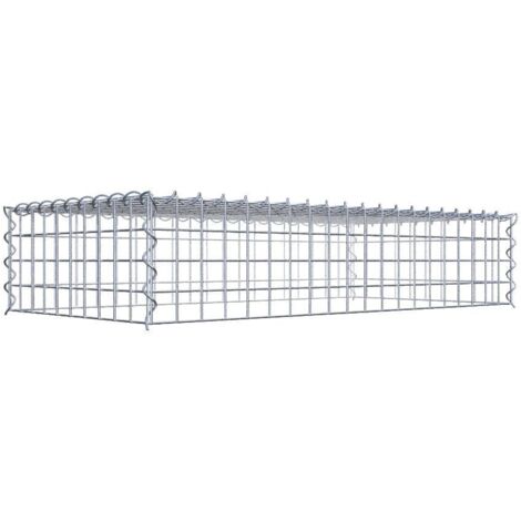 Gabiondeco - Gabion - Element de prolongation en hauteur 100 cm x 20 cm x 50 cm (L x H x P). maille 5 x 5 cm. Spirale. Attention : il manque une grille - Made in Germany (1/5)