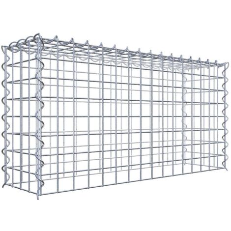 Gabiondeco - Gabion - Element de prolongation en hauteur 80 cm x 40 cm x 20 cm (L x H x P). maille 5 x 5 cm. Spirale. Attention : il manque une grille - Made in Germany (1/5)