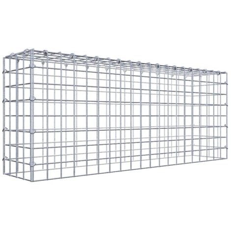 Gabiondeco - Gabion - Element de prolongation en hauteur 100 cm x 40 cm x 20 cm (L x H x P). maille 5 x 5 cm. Fermeture par anneaux en c . Attention : il manque une grille - Made in... (1/5)