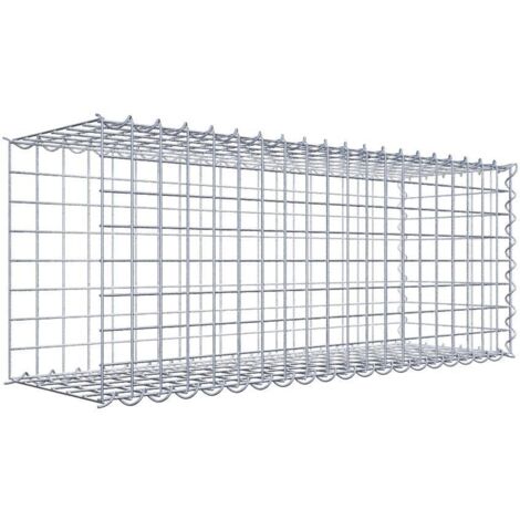 Gabiondeco - Gabion - Element de prolongation en longueur 100 cm x 40 cm x 30 cm (L x H x P). maille 5 x 5 cm. Spirale. Avert.: il manque une grille - Made in Germany (1/5)